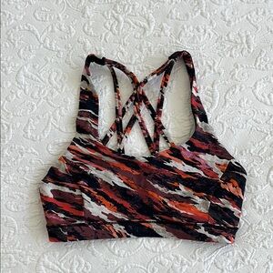 Lululemon Multicolor Strappy Sports Bra